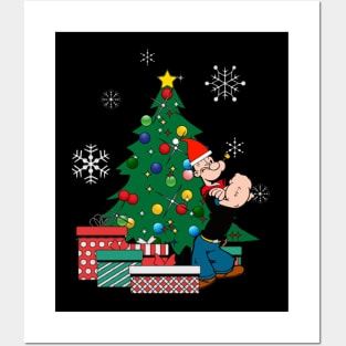 Popeye Around The Christmas Tree Posters and Art